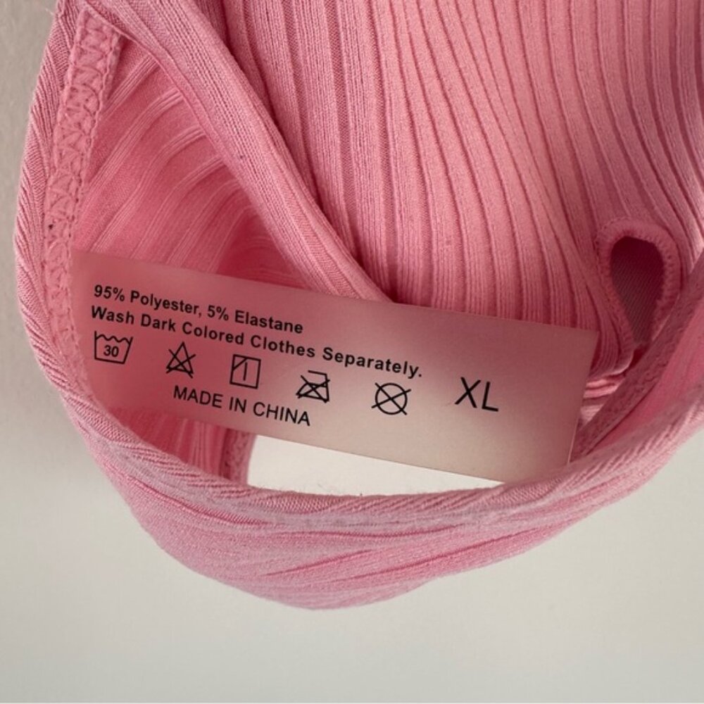 Shein Underwire Bikini Top Hot Pink Barbiecore Size XL - Picture 3 of 3
